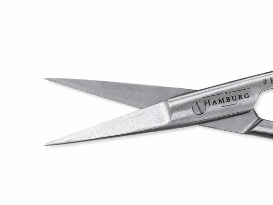 Hamburg Gum Scissors Gold Plated Iris Straight 11.5 cm
