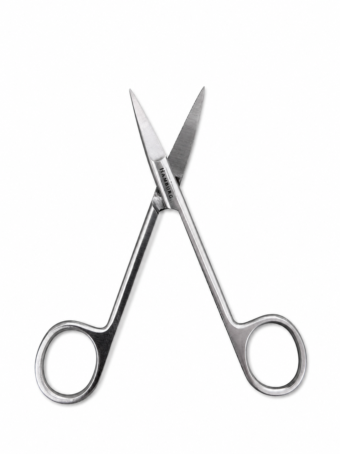 Hamburg Gum Scissors Gold Plated Iris Delicate Straight 11.5 cm