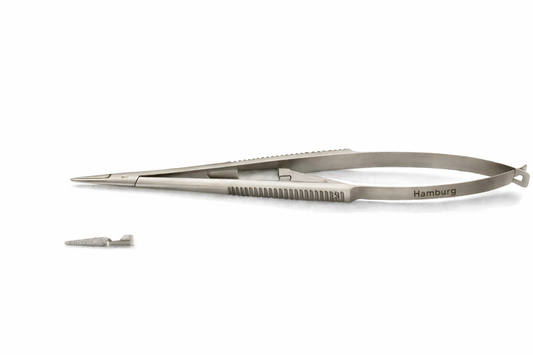 Hamburg Needle Holder Castroviejo Straight 14 cm Tc